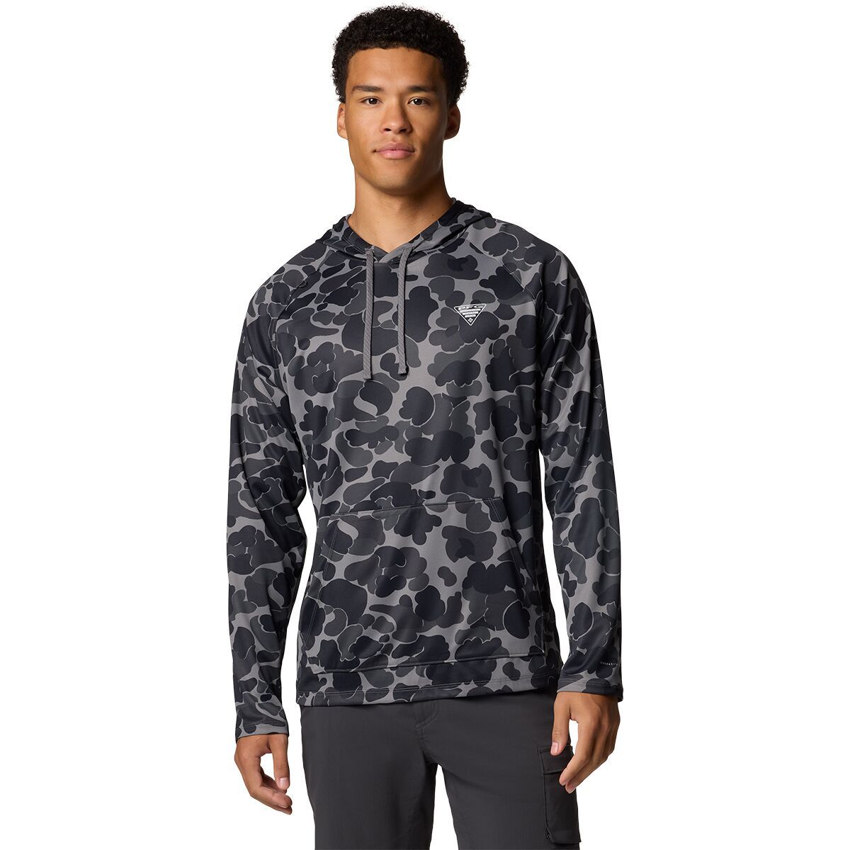 Image of Columbia Wild Cast Camp Hoodie - Men's Black Deltahunter Camo, M