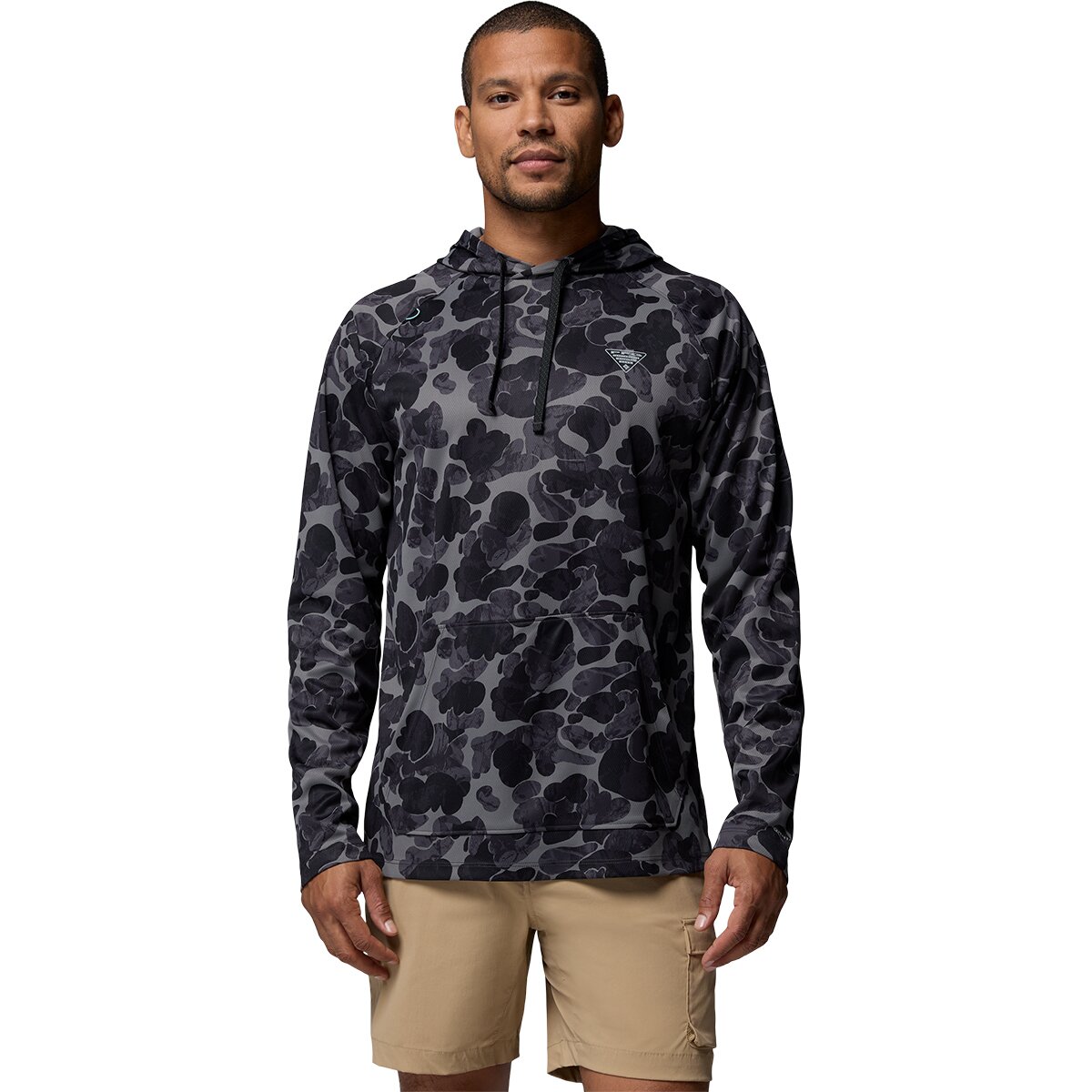 Columbia Wild Cast Camp Hoodie - Men's Shark Deltawoods, S