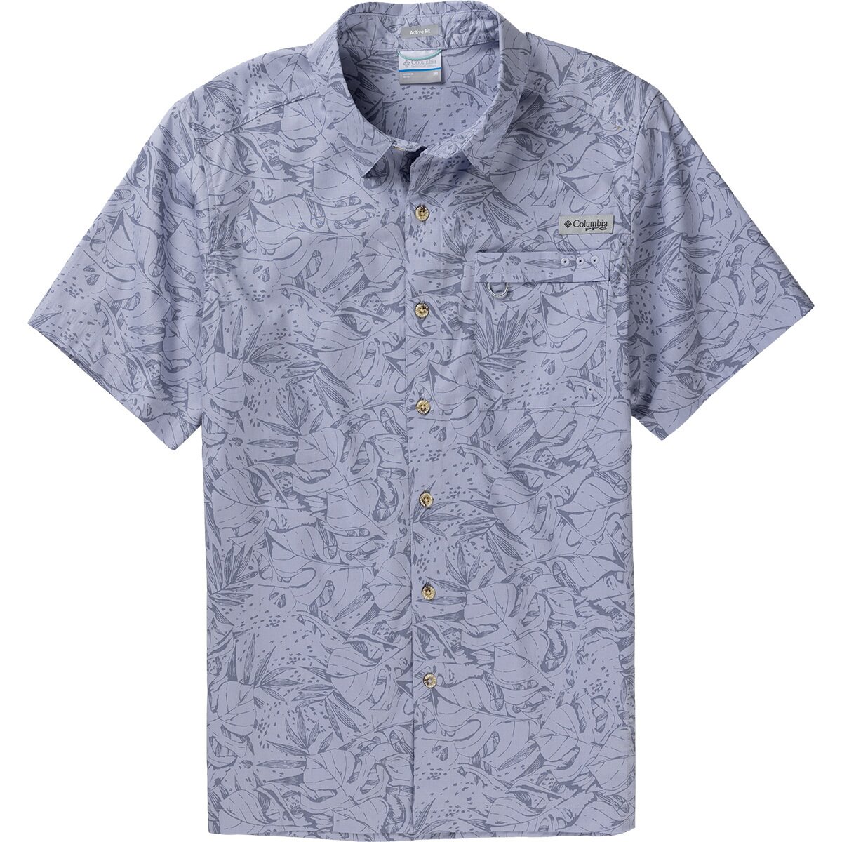Image of Columbia Wild Cast Camp Shirt - Men's Twilight Leoleaves, XL