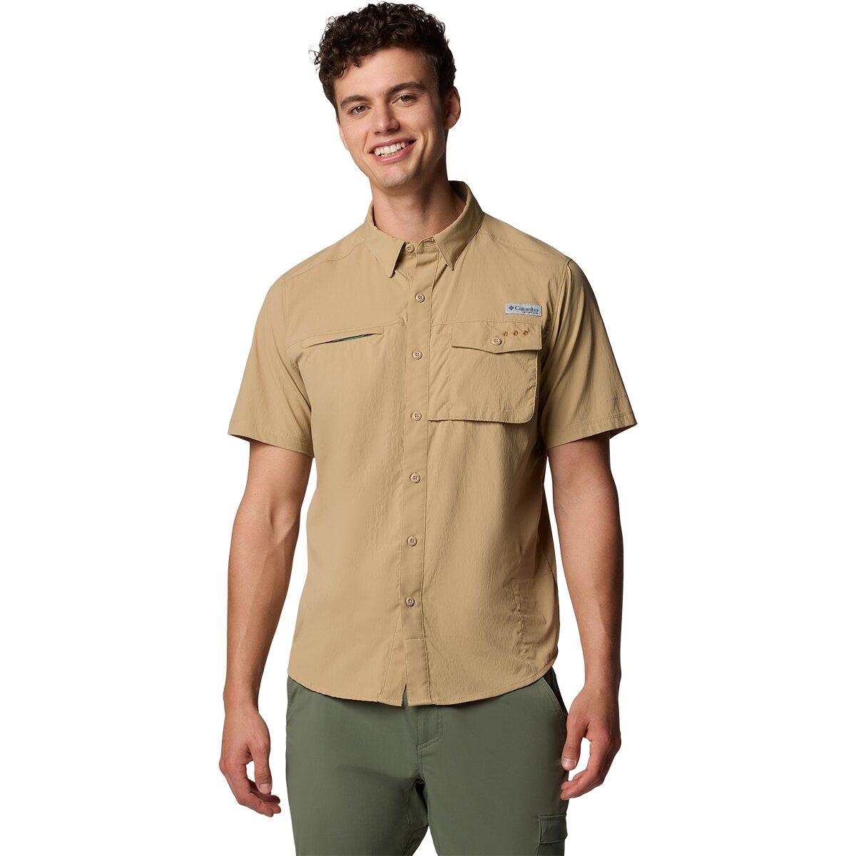 Image of Columbia Wild Cast Short-Sleeve Shirt - Men's Beach, XS