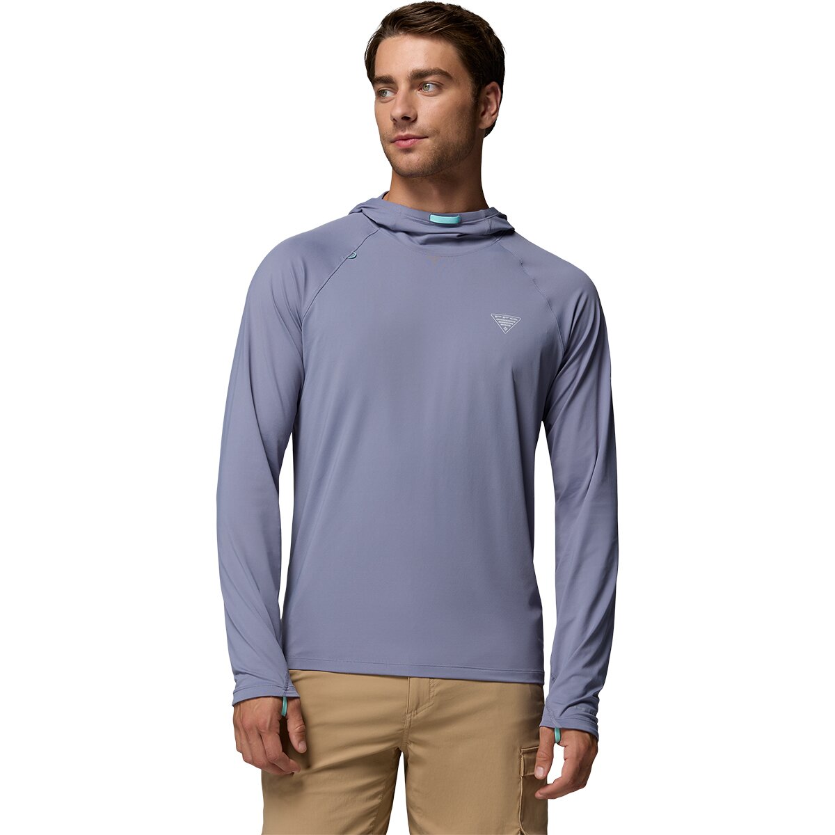 Image of Columbia Wild Cast Sun Hoodie - Men's New Moon, M