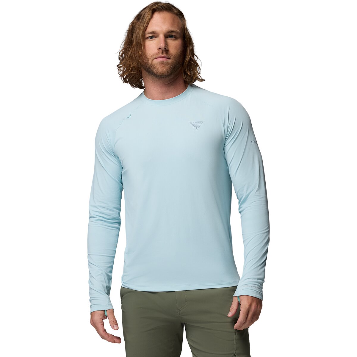 Image of Columbia Wild Cast Sun Shirt - Men's Marine Light, L
