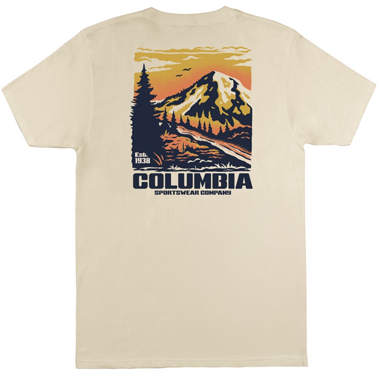 Image of Columbia Cenat Short-Sleeve T-Shirt - Men's Chalk, S