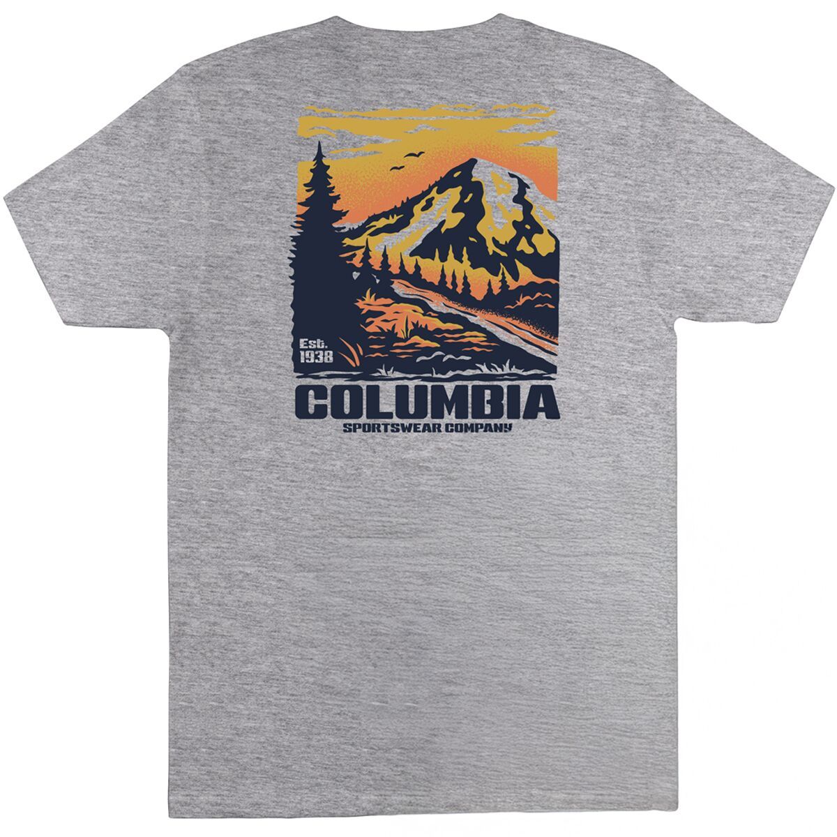 Columbia Cenat Short-Sleeve T-Shirt - Men's Grey Heather, S