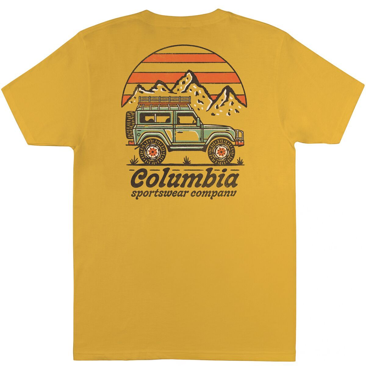 Image of Columbia George Short-Sleeve T-Shirt - Men's Gold Amber, S