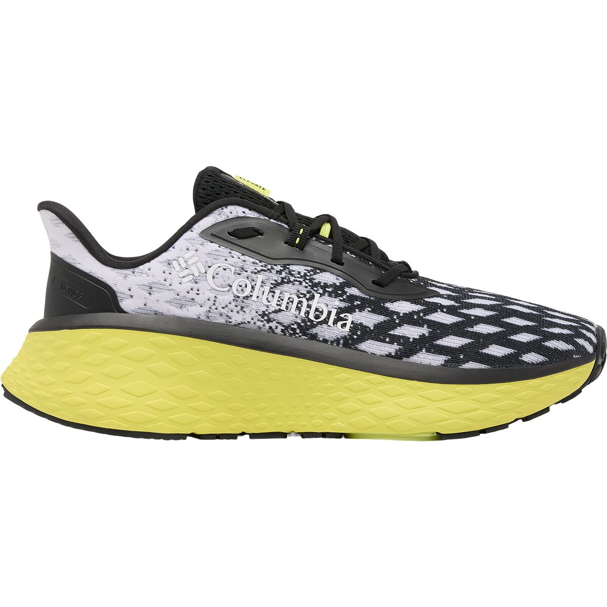 Image of Columbia Konos Elevate Trail Running Shoe - Men's Black/Voltage, 10.5