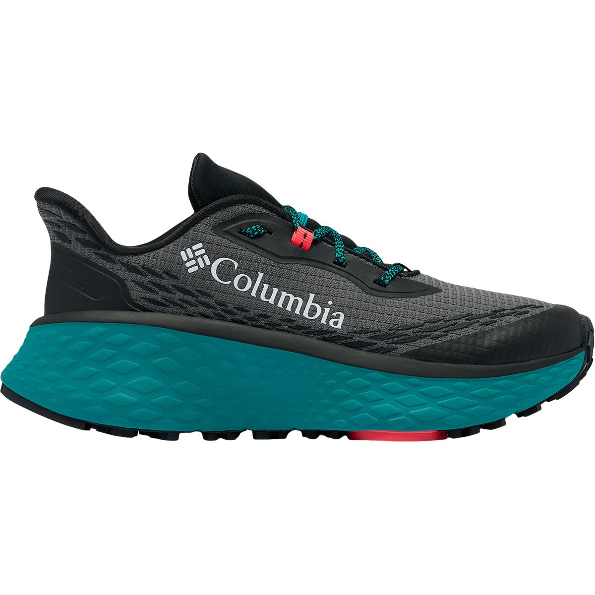 Image of Columbia Konos Trillium ATR Trail Running Shoe - Women's City Grey/Teal Chloride, 7.5