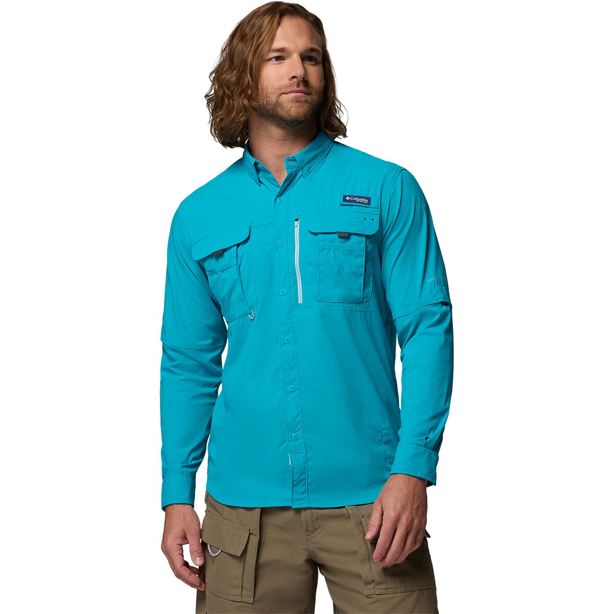 Columbia Bahama Elite Long-Sleeve Shirt - Men's Ocean Teal, L