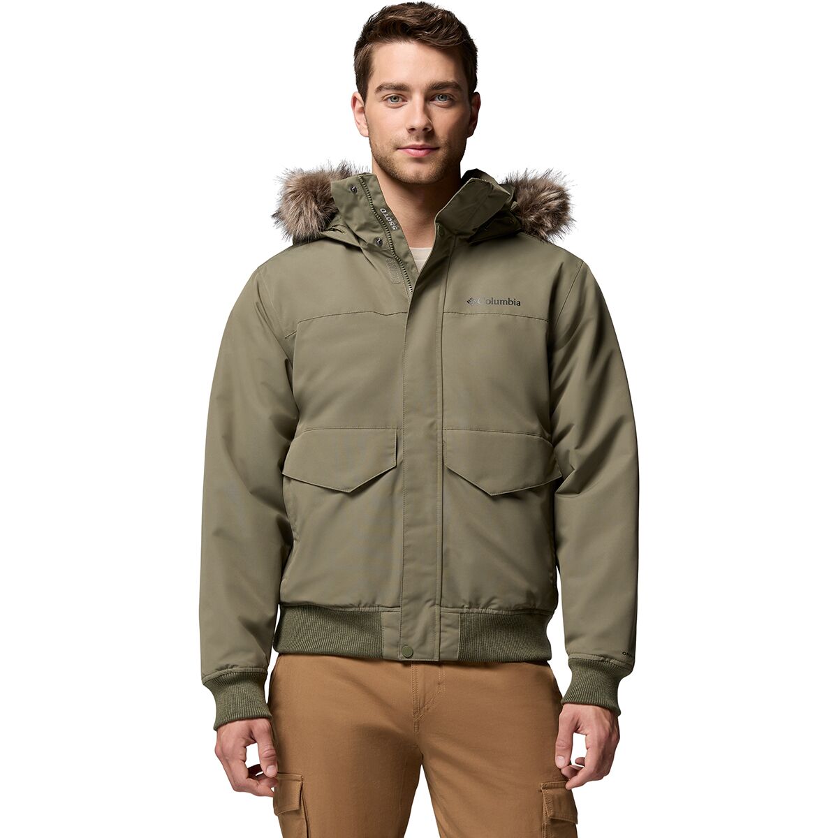 Image of Columbia Cape Ridge Bomber Jacket - Men's Stone Green, S
