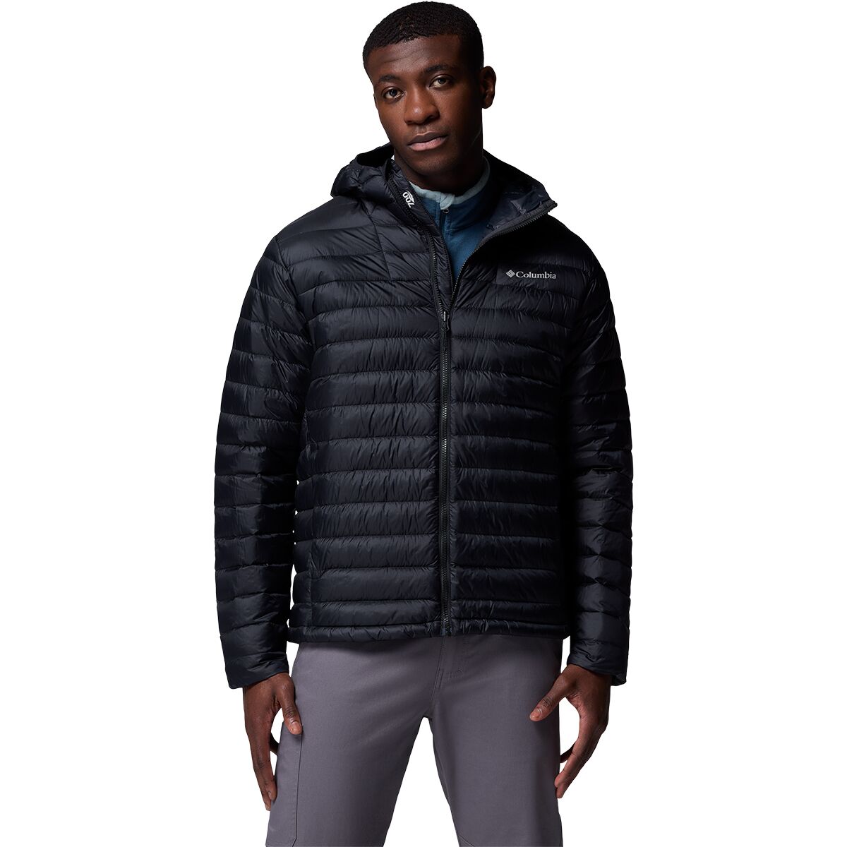 Columbia Columbia Corelite Down Hooded Jacket - Men's Black, S