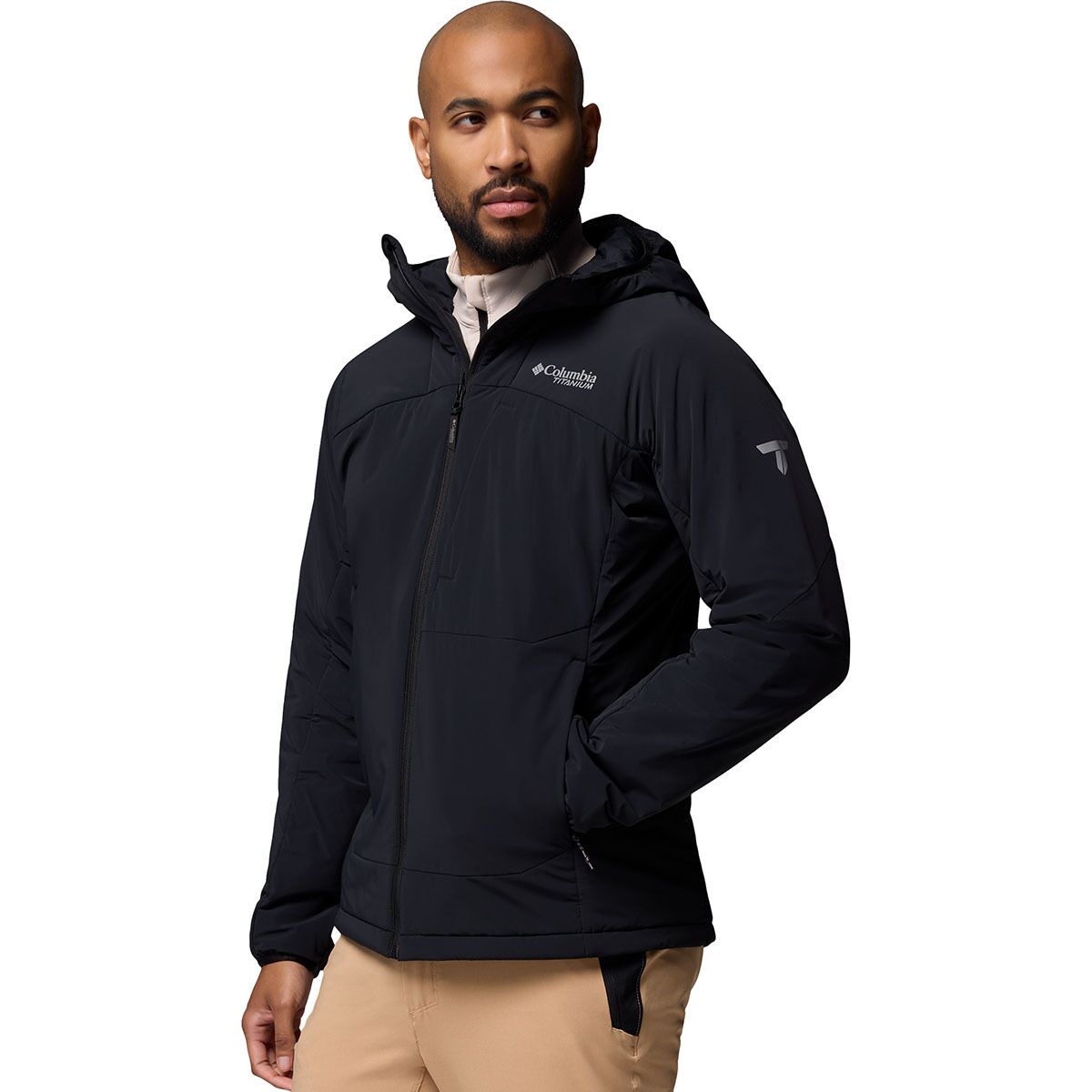 Image of Columbia Silver Leaf Lite Hooded Jacket - Men's Black, S