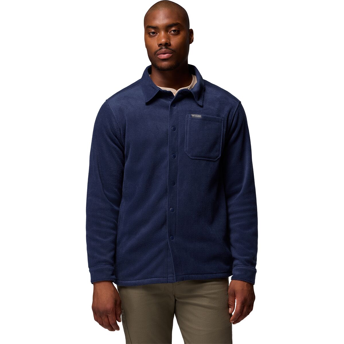 Image of Columbia Steens Mountain Solid Shirt Jacket - Men's Collegiate Navy, L