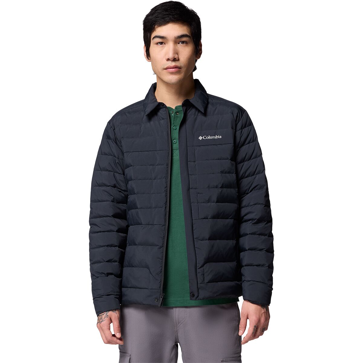 Image of Columbia Street Heights Shirt Jacket - Men's Black, XXL