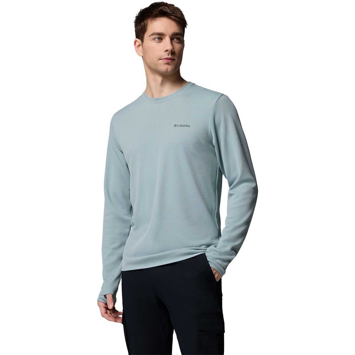 Columbia Columbia Tech Trail Utility Warm Long-Sleeve Crew Shirt - Men's Crushed Blue, XXL