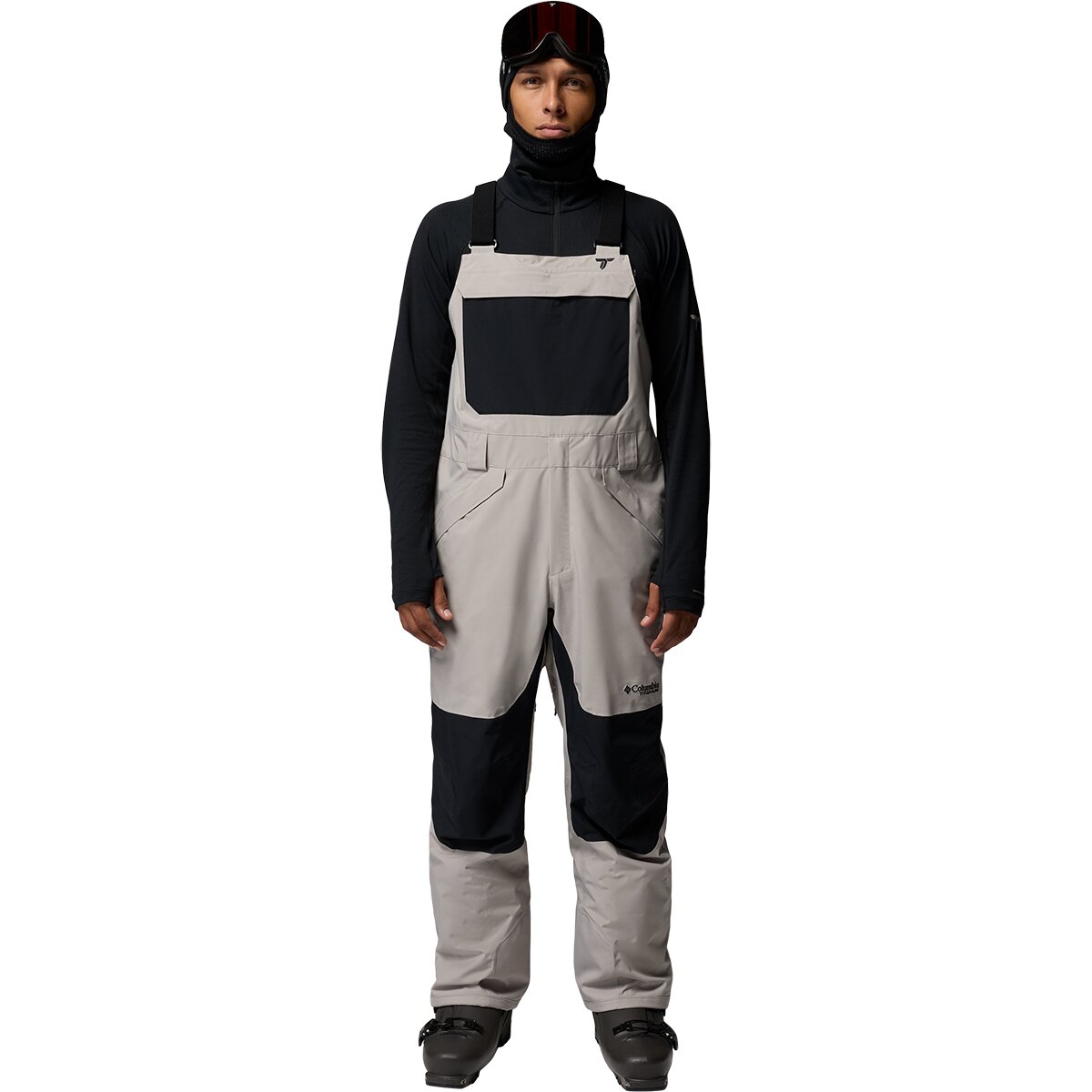 Image of Columbia Winter District Bib - Men's Flint Grey/Black, M/Long