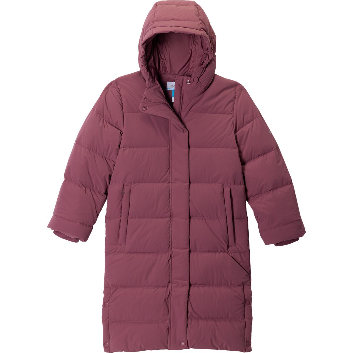 Image of Columbia Amaze Puff Long Hooded Jacket - Girls' Antique Mauve, M