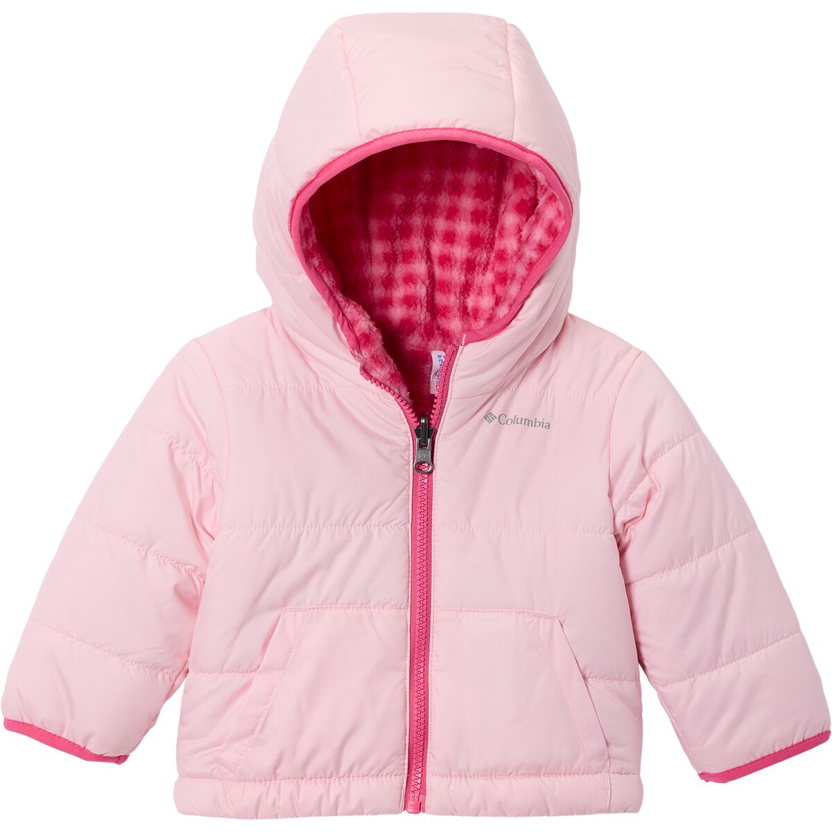 Image of Columbia Double Trouble III Jacket - Infants' Satin Pink/Nico Gingham, 12/18M