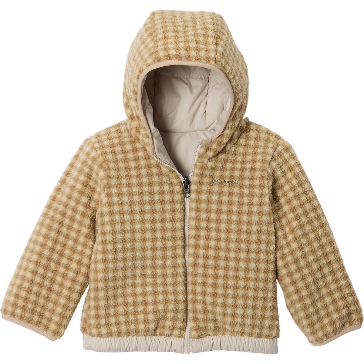 Image of Columbia Double Trouble III Jacket - Toddlers' Dark Stone/Ancient Fossil Gingham, 2T