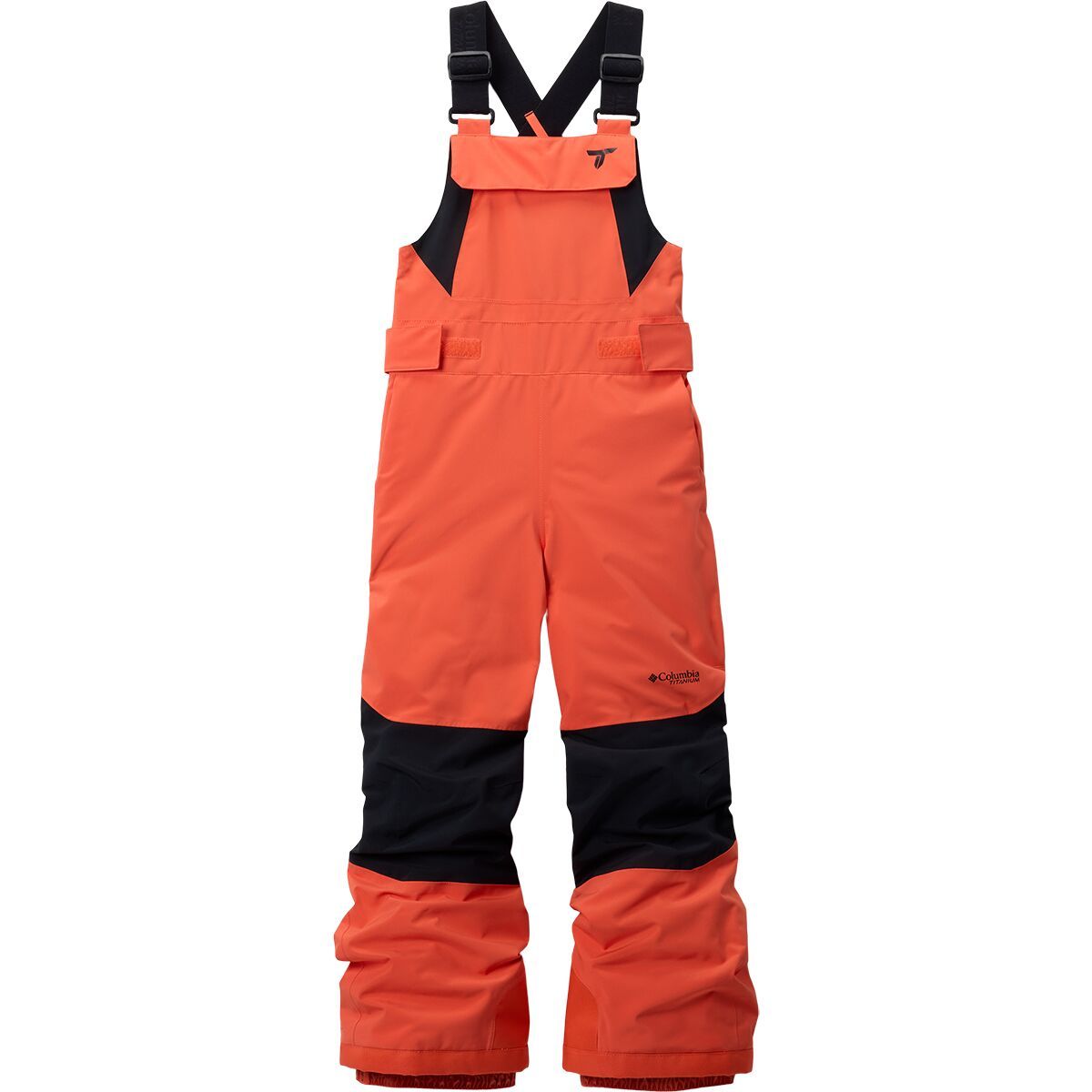 Image of Columbia Holcomb Grove Bib - Kids' Zing/Black, L