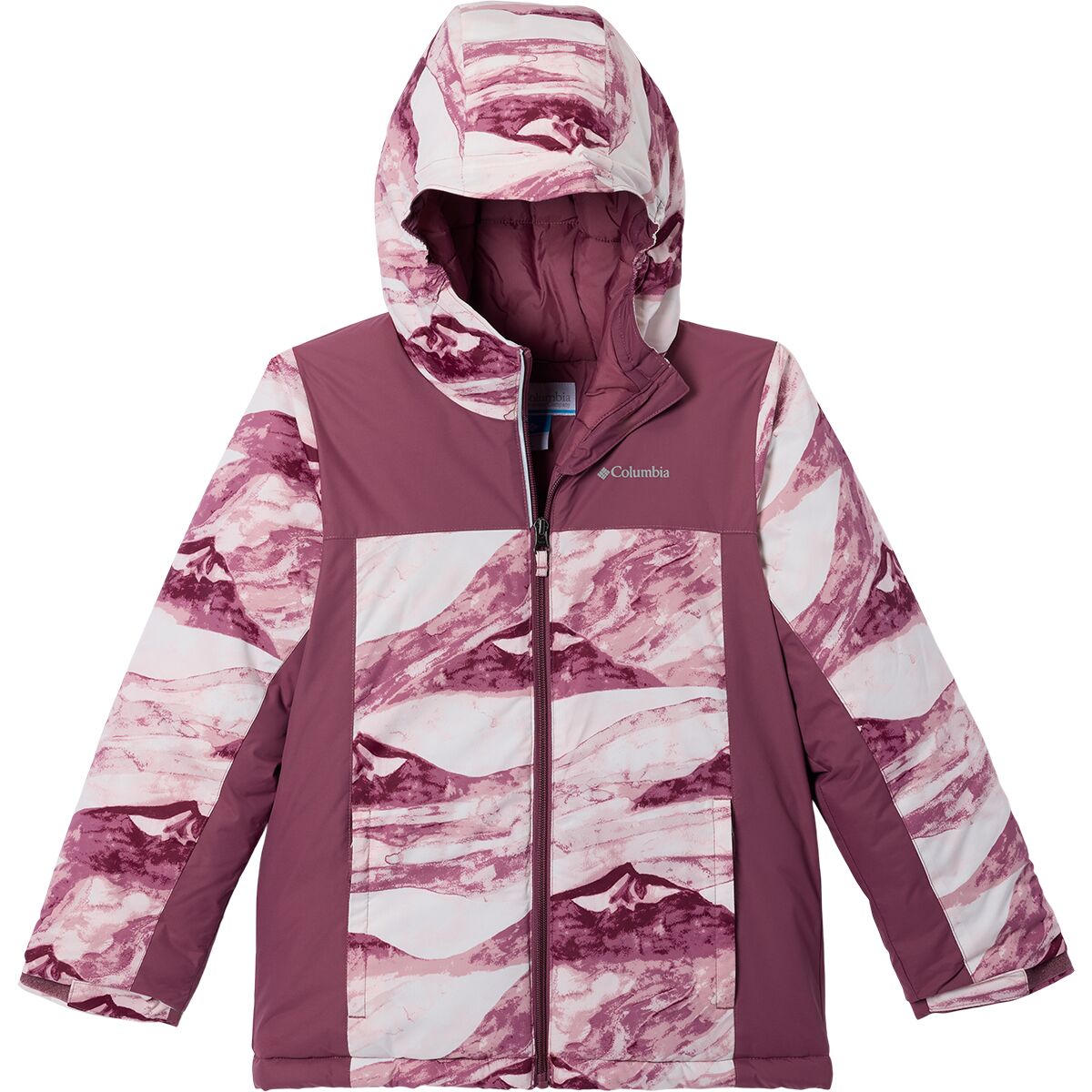 Image of Columbia Horizon Ride IV Printed Jacket - Girls' Antique Mauve Summits/Antique Mauve, L