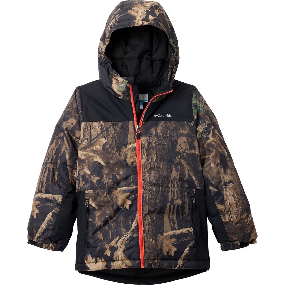 Image of Columbia Lightning Lift IV Printed Jacket - Boys' Timberwolf/Black, L