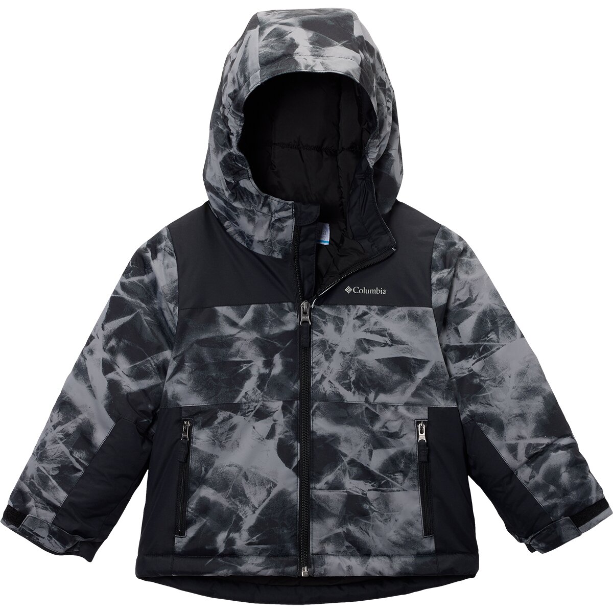 Image of Columbia Lightning Lift IV Printed Jacket - Toddler Boys' Black Icy Peaks/Black, 4T