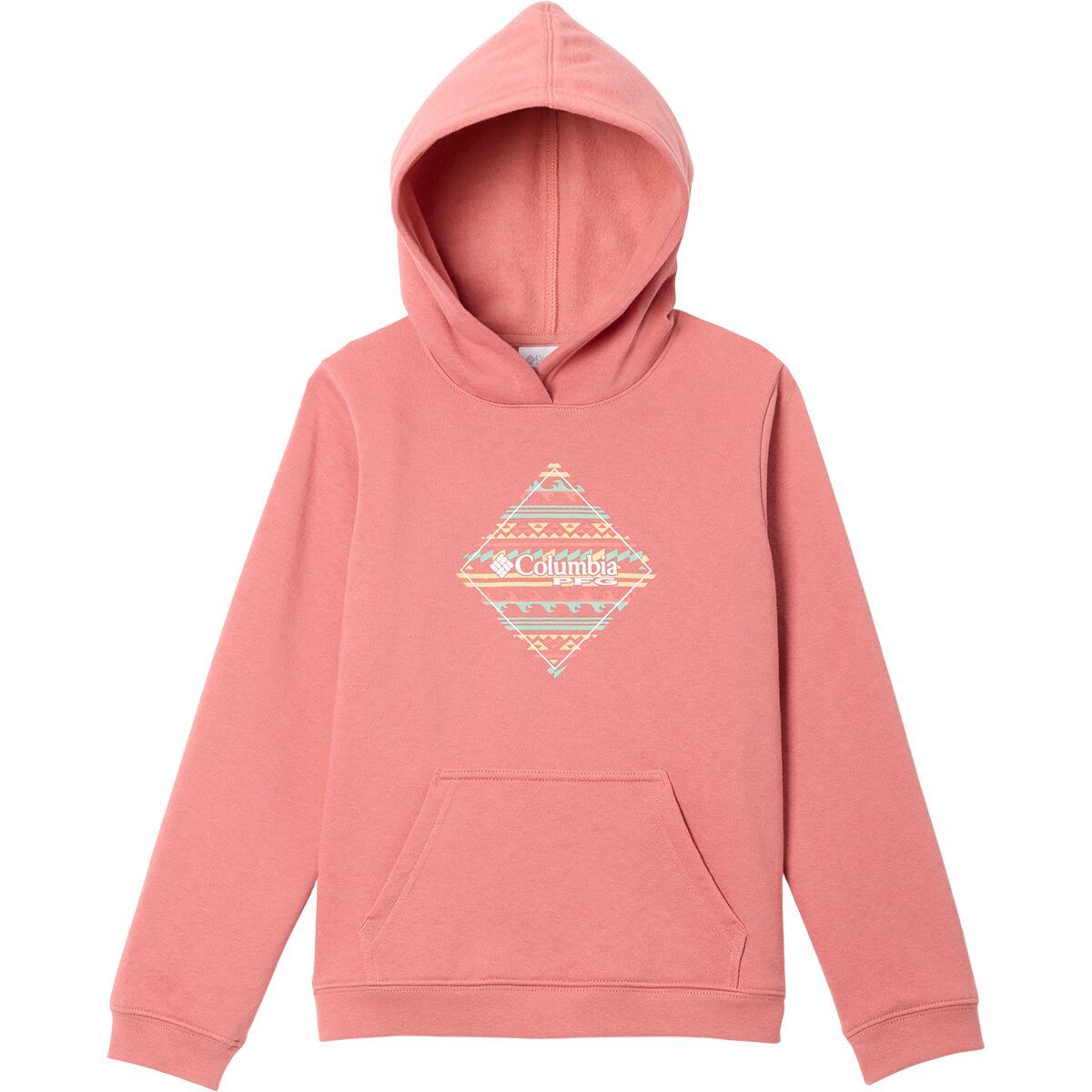 Image of Columbia PFG Diamond Wave Hoodie - Boys' Rosewood, S