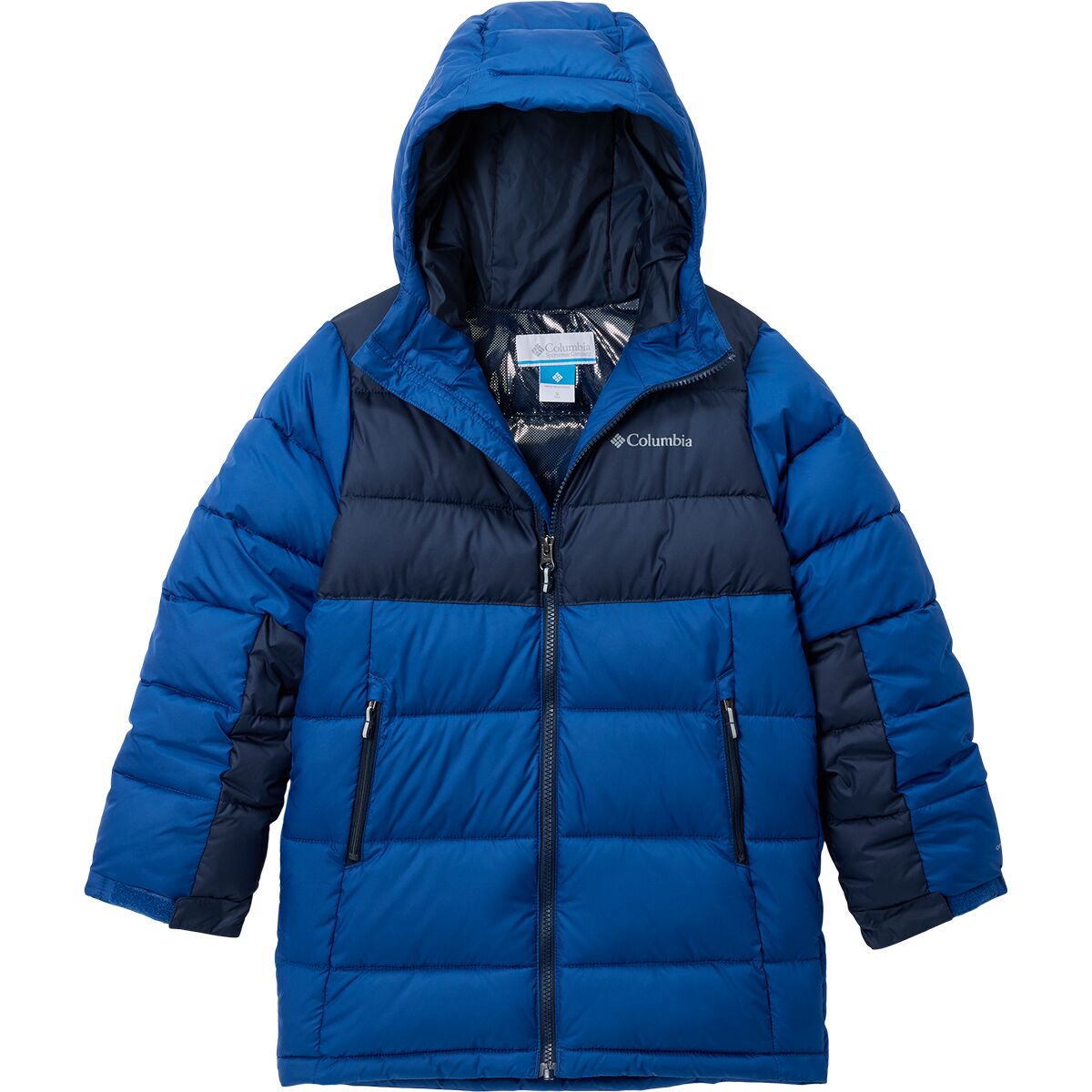 Image of Columbia Pike Lake Mid Jacket - Kids' Mountain Blue/Collegiate Navy, XL