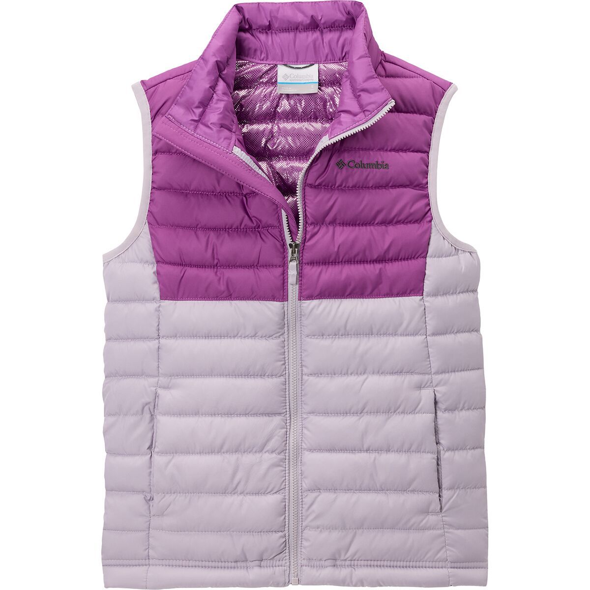 Image of Columbia Powder Lite Vest - Kids' Lavender Pearl/Razzle, XL