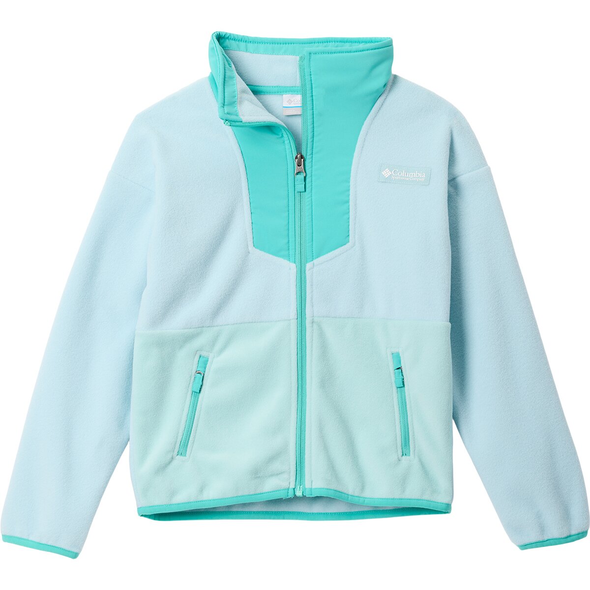 Image of Columbia Sequoia Grove Full-Zip Fleece Jacket - Toddlers' Marine Light/Dolphin/Spray, 3T