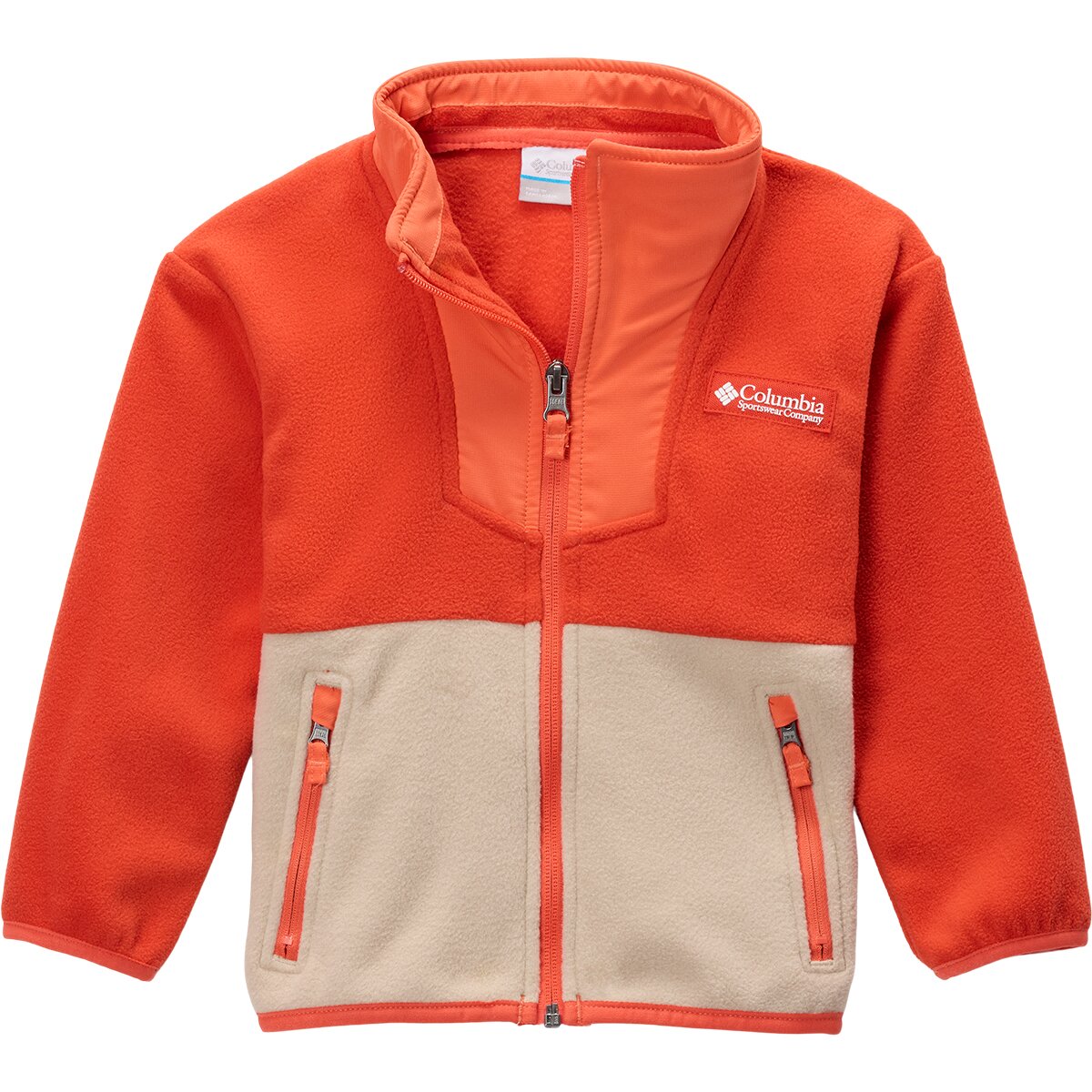 Image of Columbia Sequoia Grove Full-Zip Fleece Jacket - Toddlers' Super Sonic/Zing/Ancient Fossil, 3T