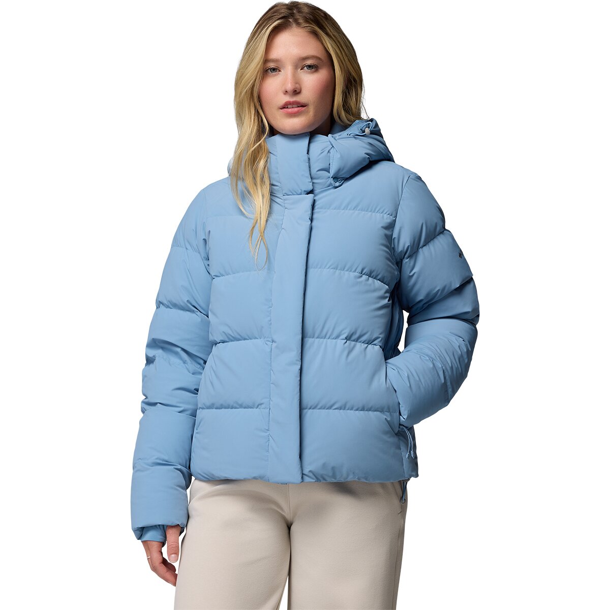 Image of Columbia Amaze Puff Hooded Jacket - Women's Rainy Day, S