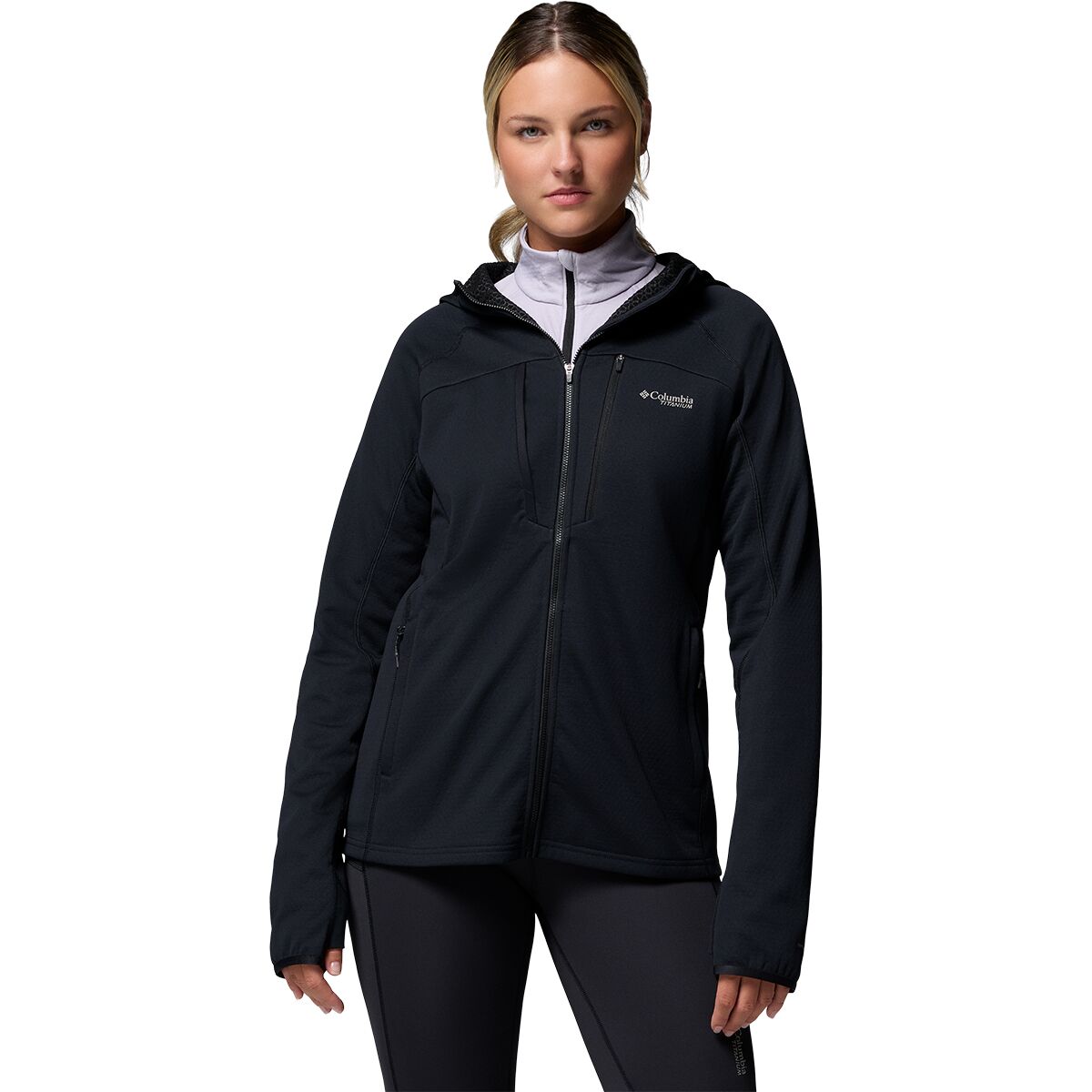 Image of Columbia Arctic Crest Bonded Full-Zip Jacket - Women's Black, L