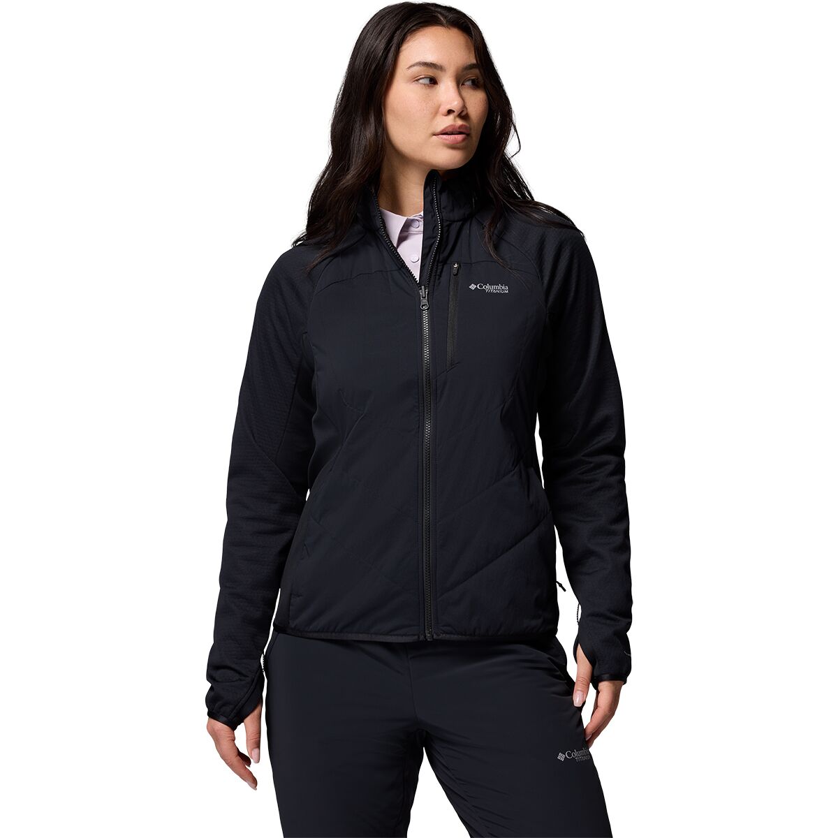 Image of Columbia Arctic Crest Hybrid Full-Zip Jacket - Women's Black, M