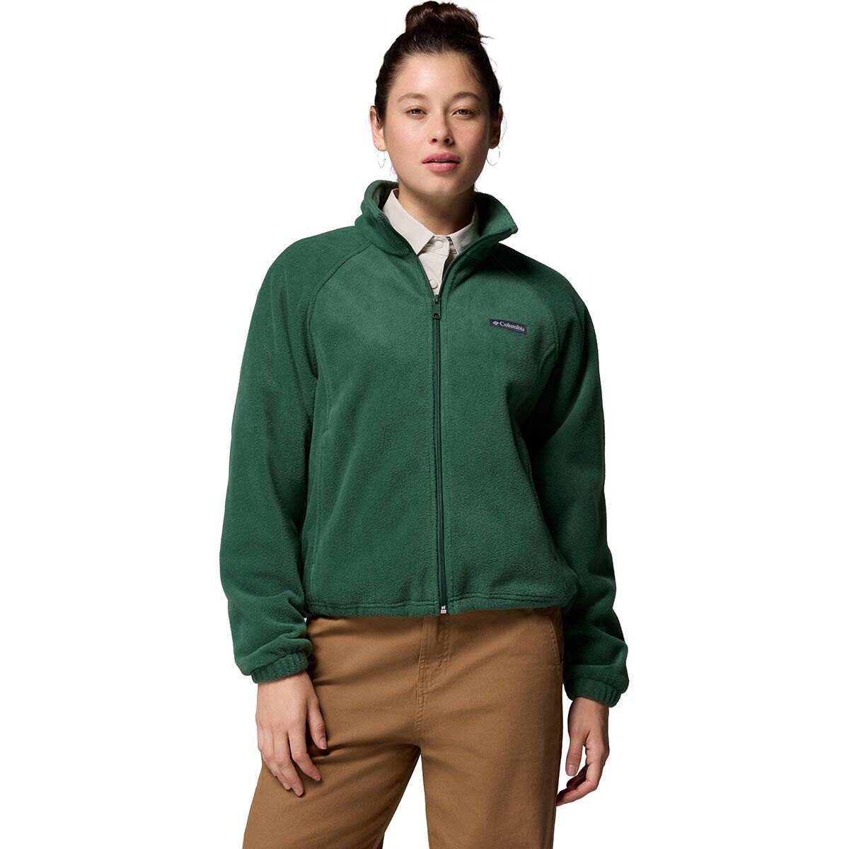 Columbia Benton Springs Relaxed Full-Zip Jacket - Women's Rain Forest, XS