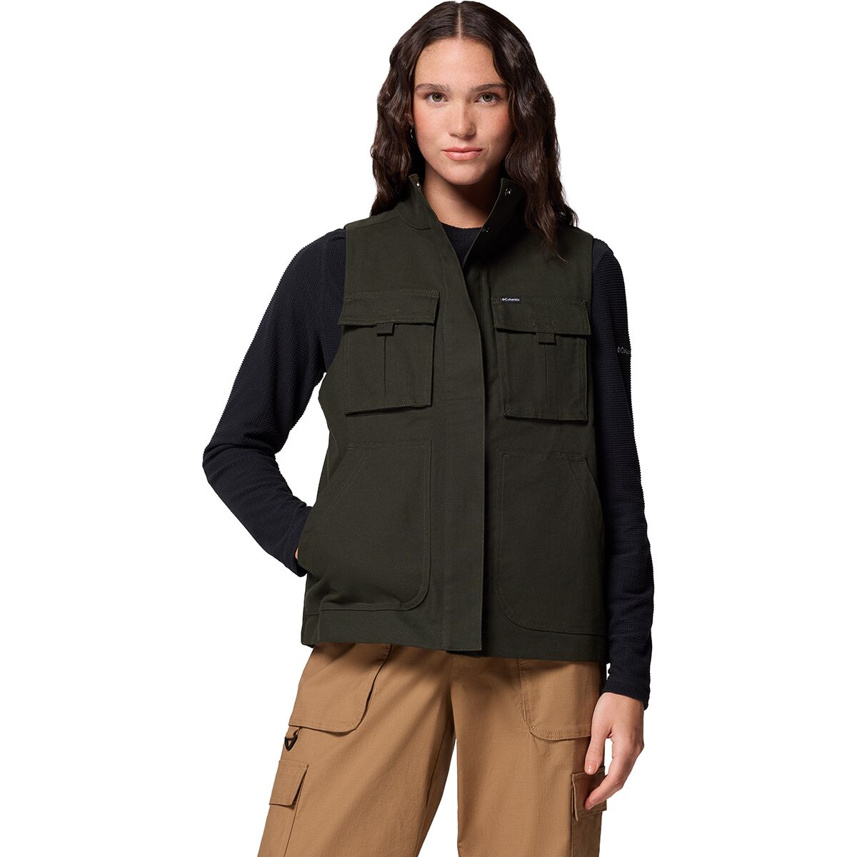 Image of Columbia Brea Falls Vest - Women's Greenscape, XS