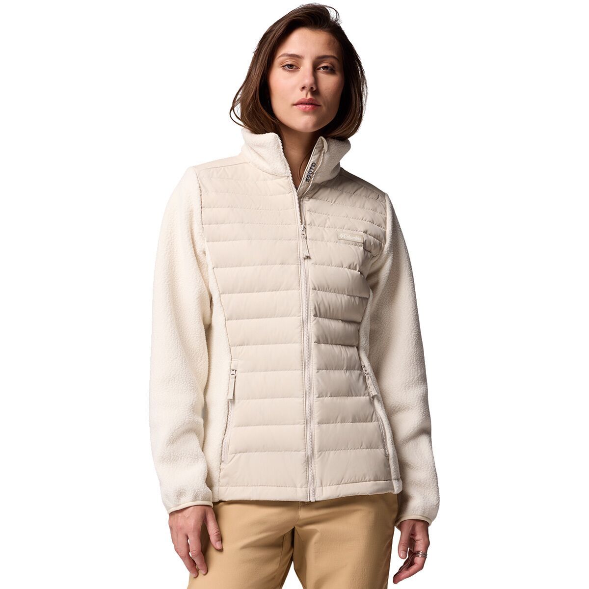 Image of Columbia Juniper Peak Hybrid Jacket - Women's Dark Stone/Chalk, L