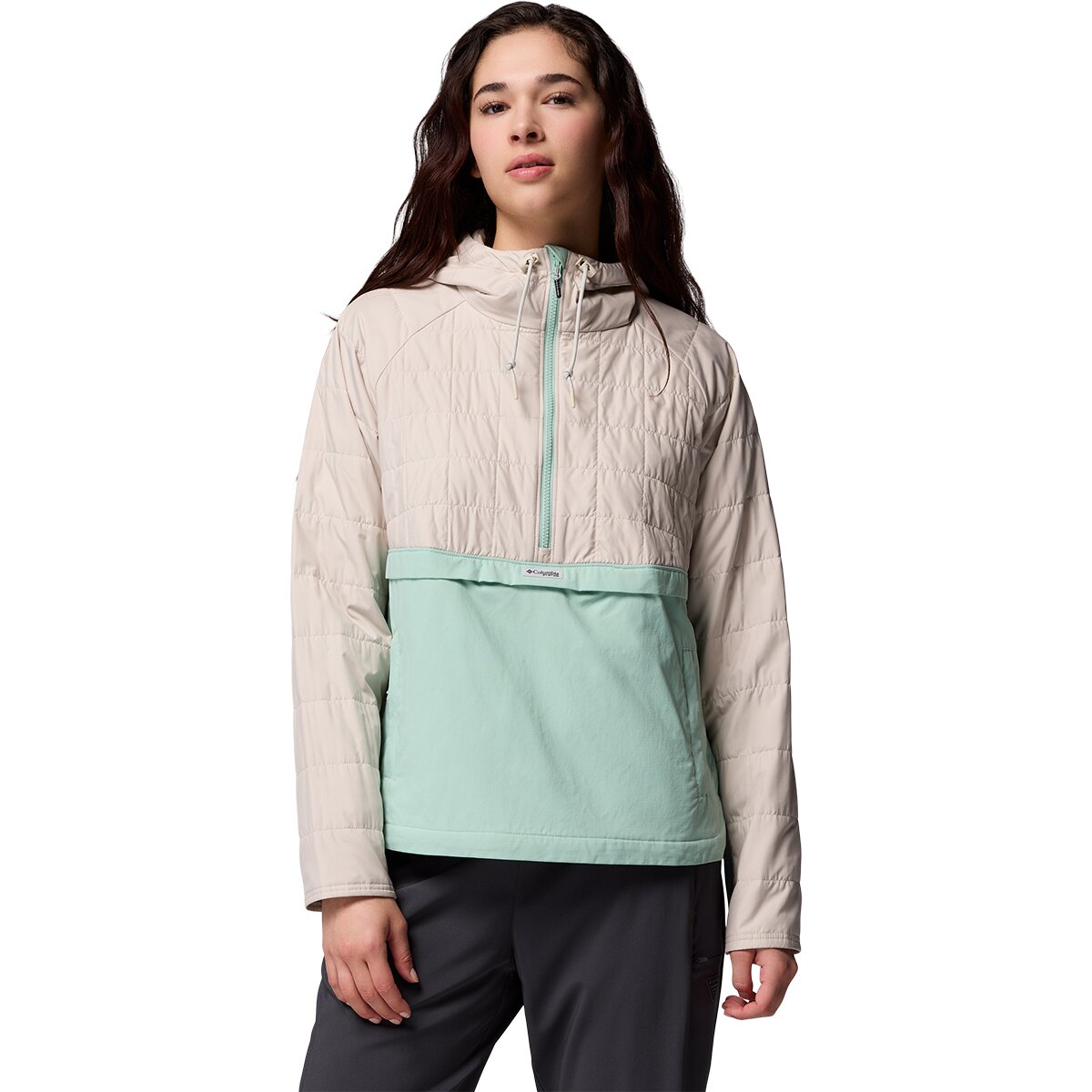 Columbia Columbia PFG Uncharted II Insulated Anorak - Women's Dark Stone/Misty Jade, XL