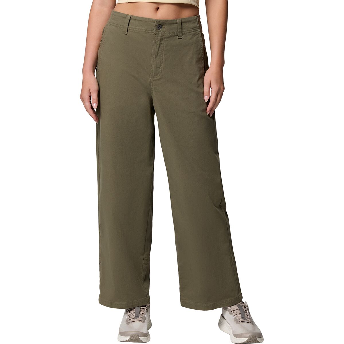 Image of Columbia ROC Wide Leg Pant - Women's Stone Green, 14/Reg