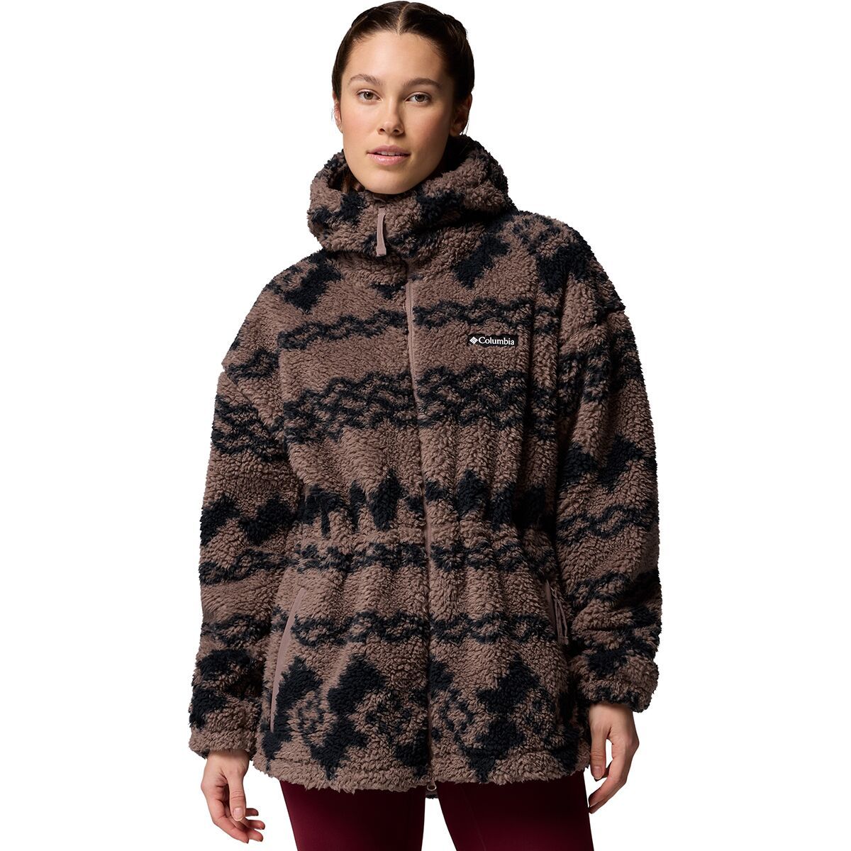 Image of Columbia Rare Escape Hooded Full-Zip Jacket - Women's Iron Knit Knot Tonal, S
