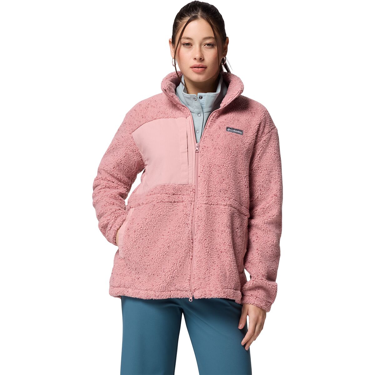 Image of Columbia Stellar Path Fleece Full-Zip Jacket - Women's Eraser Pink, XS
