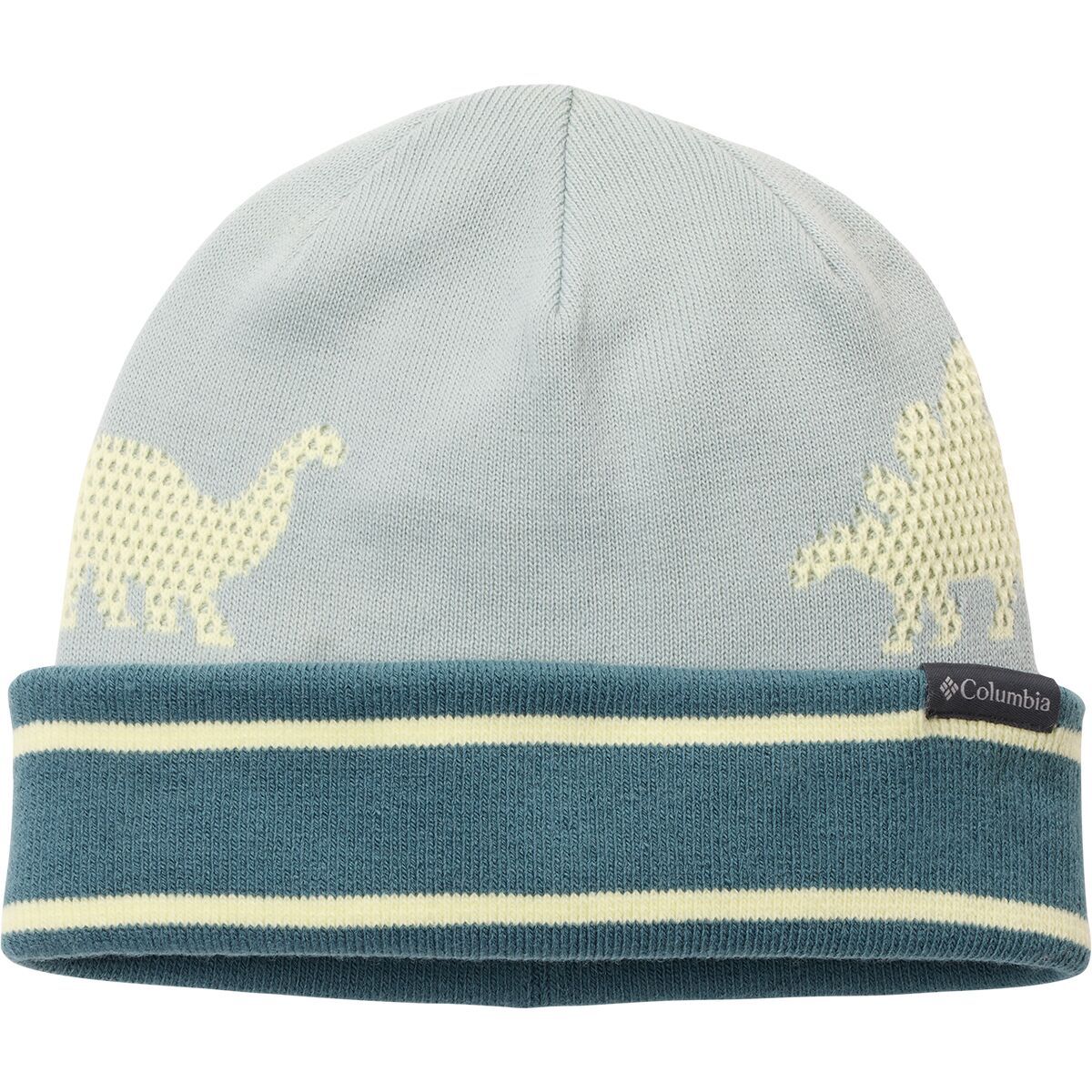 Image of Columbia Kitterwibbit Beanie - Kids' Crushed Blue/Everblue/Citron Haze, One Size