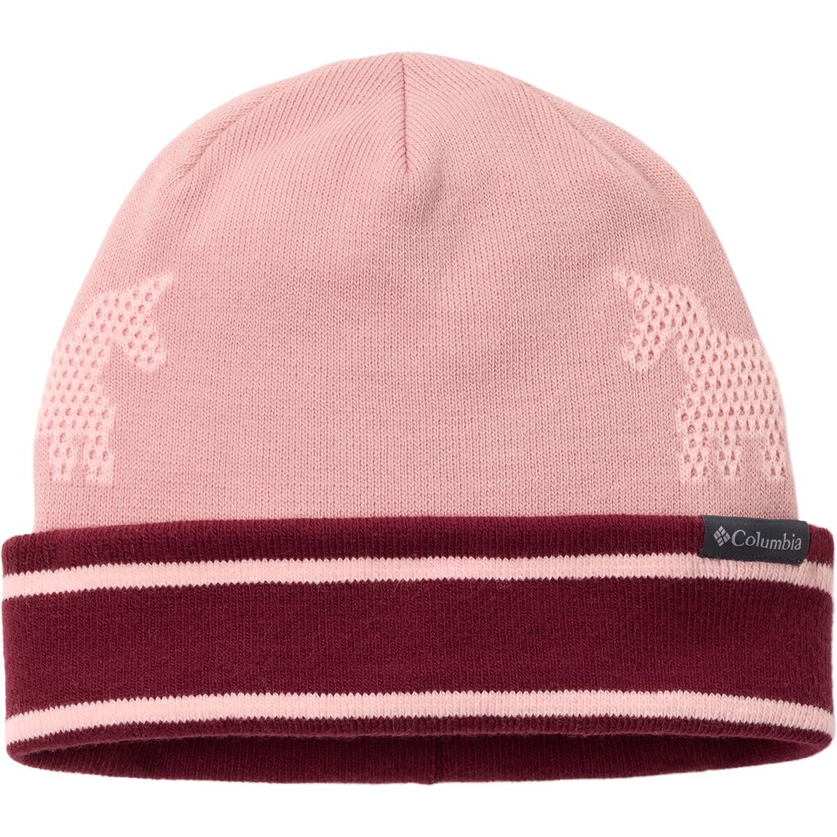Image of Columbia Kitterwibbit Beanie - Kids' Eraser Pink/Rich Wine/Satin Pink, One Size