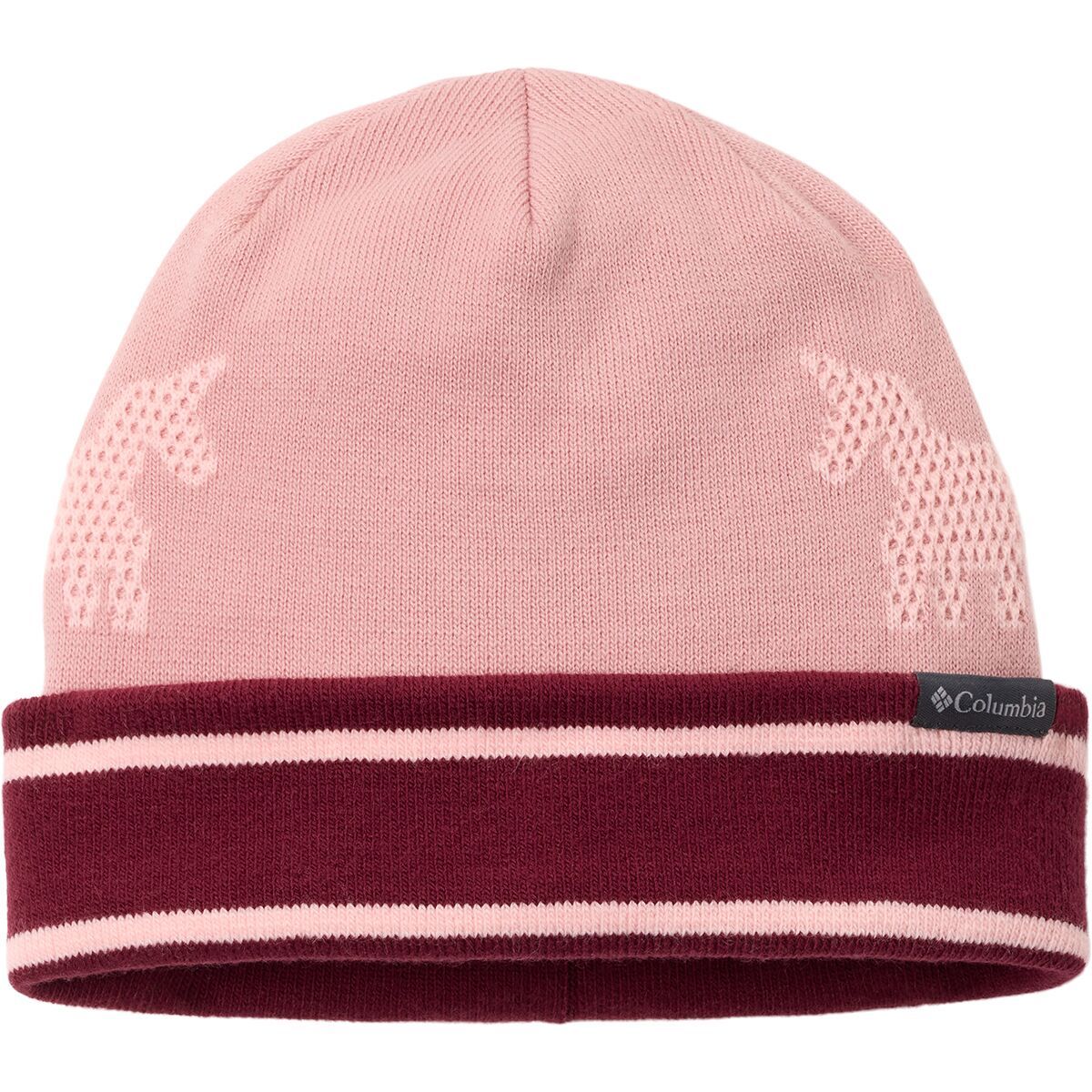 Image of Columbia Kitterwibbit Beanie - Kids' Eraser Pink/Rich Wine/Satin Pink, One Size