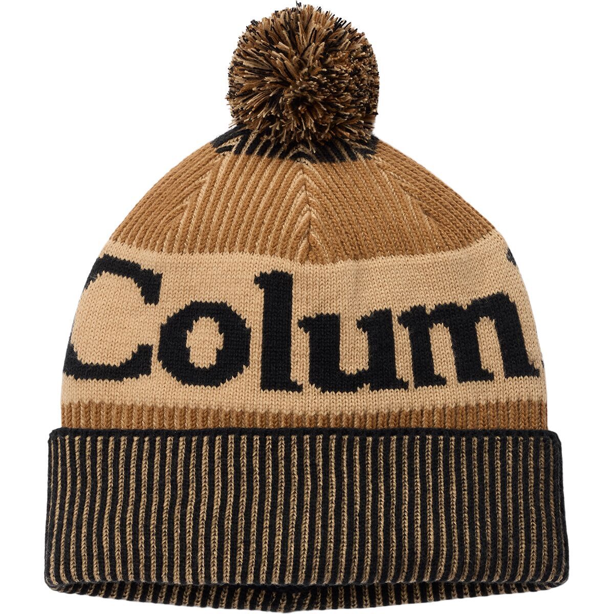 Image of Columbia Polar Powder III Beanie Black/Camel Brown/Canoe, One Size