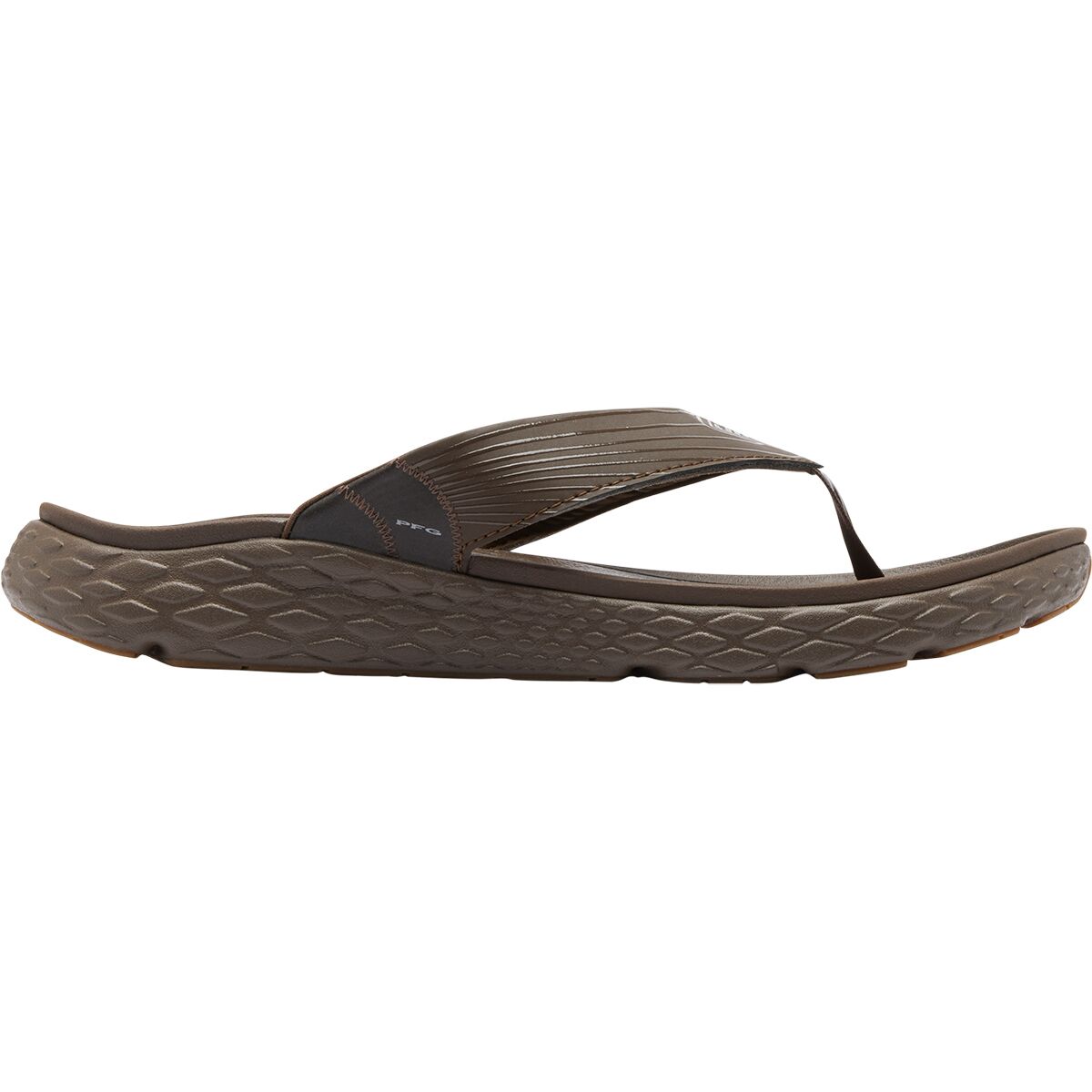 Image of Columbia Castback Flip Flop - Men's Espresso II/Black, 12.0