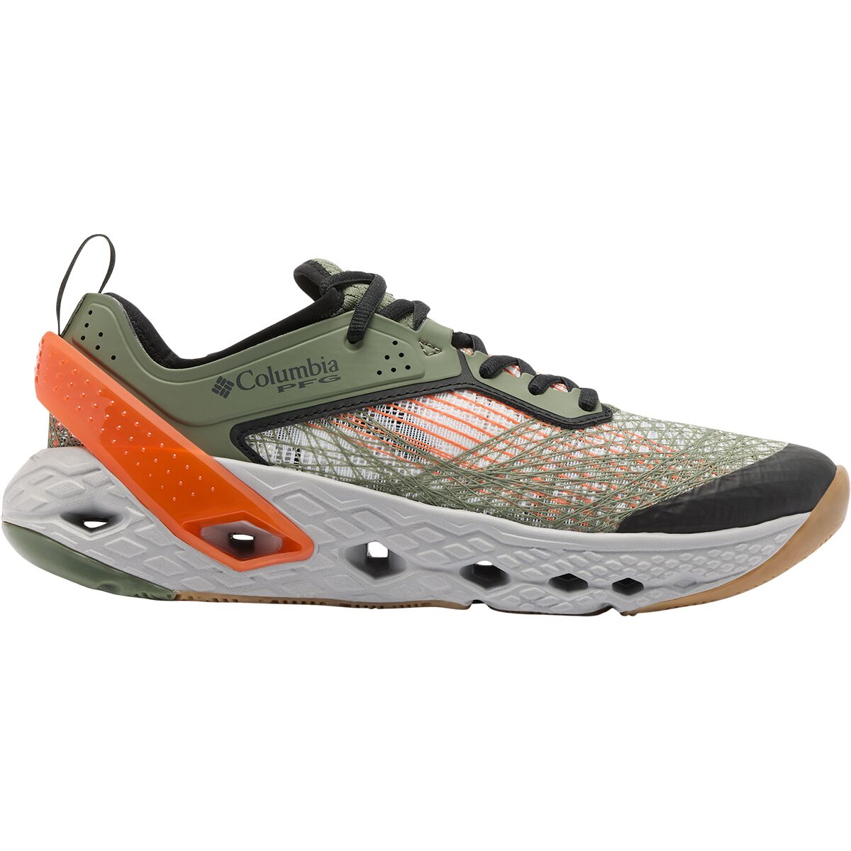 Image of Columbia Whipray Water Shoe - Men's Cypress/Spark Orange, 11.5