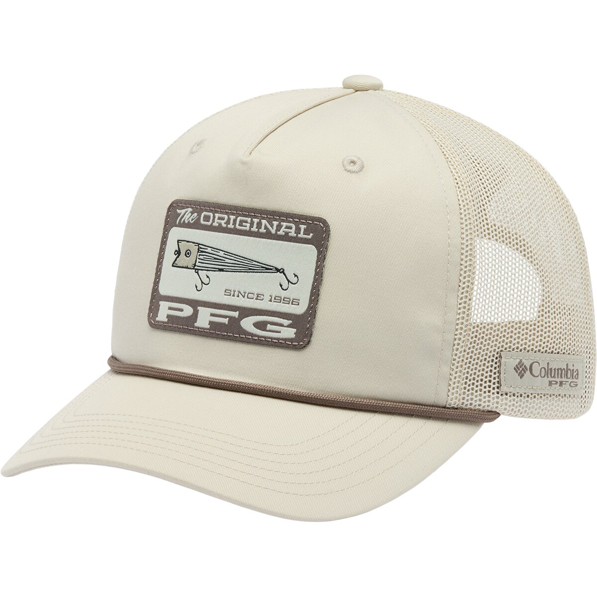 Image of Columbia River Rover Snapback Hat Dark Stone/Retro Lure Graphic, One Size