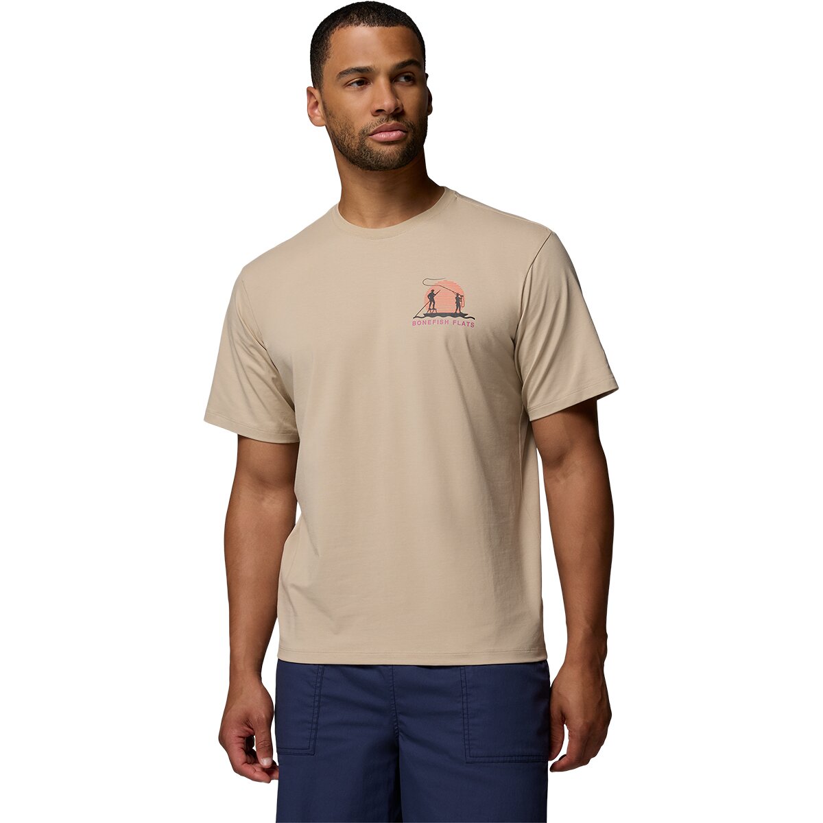 Image of Columbia Bonefish Flats Short-Sleeve T-Shirt - Men's Ancient Fossil, M