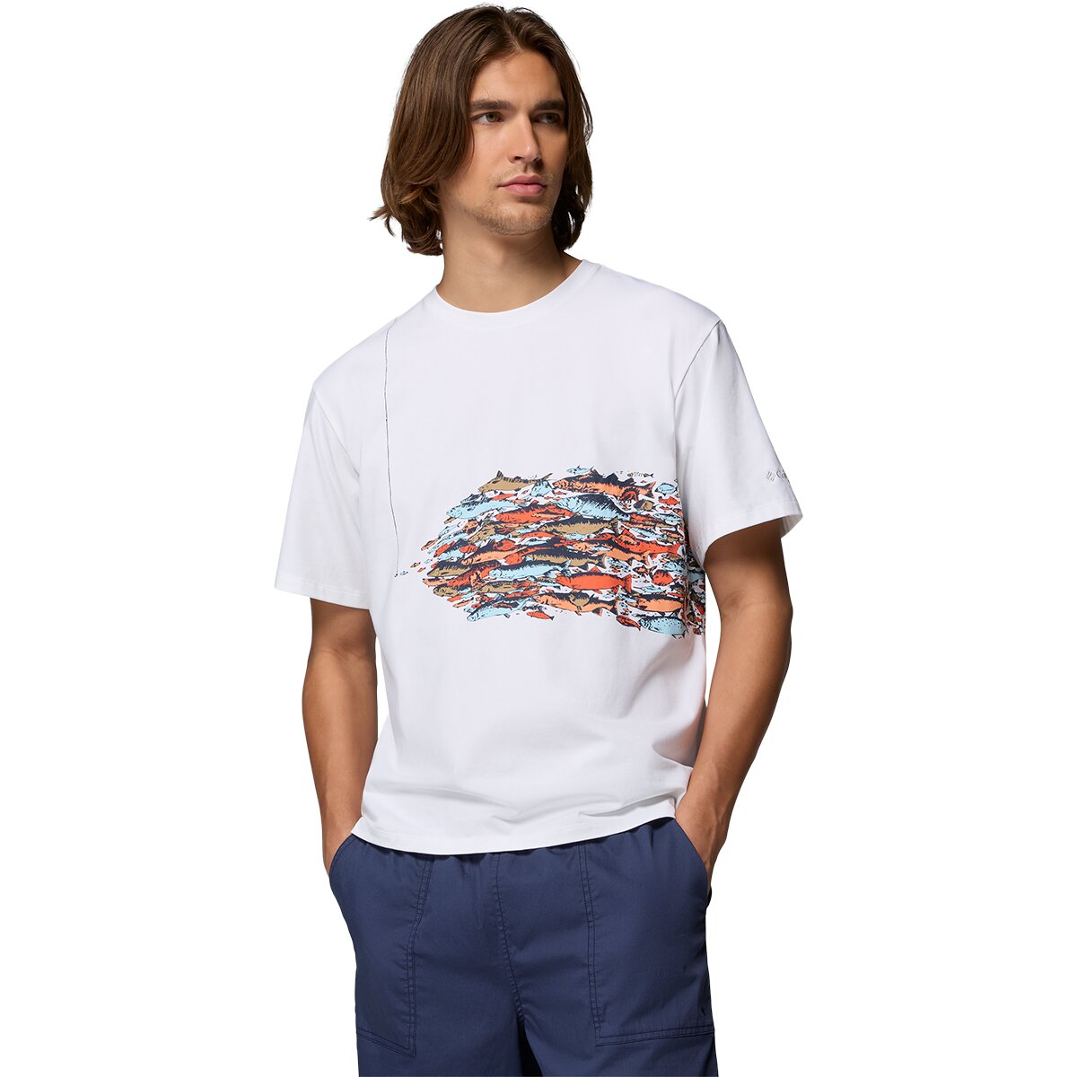 Image of Columbia Bonefish Flats Short-Sleeve T-Shirt - Men's White, L